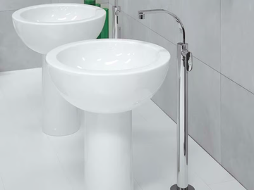 ONE - Single handle floor standing washbasin mixer by Ceramica Flaminia - view 2